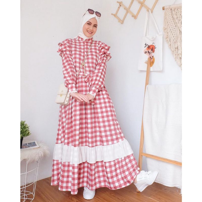 ANA SQUARE DRESS MAXY GAMIS - GAMIS CASUAL