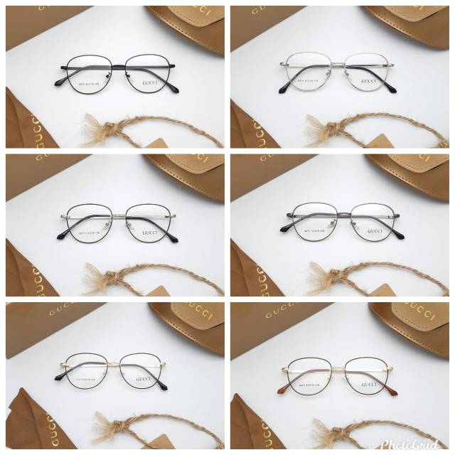 Kacamata frame GC wanita dan pria 6075  size 53-19-139