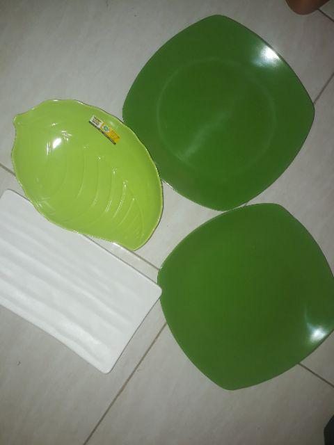 Piring Melamin Saji Persegi Panjang Golden Dragon P2409
