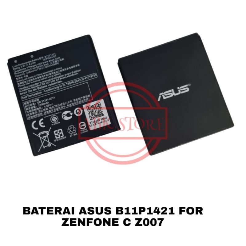 BATRE BATERAI BATTERY ASUS B11P1421 FOR ZENFONE C ZC451CG Z007