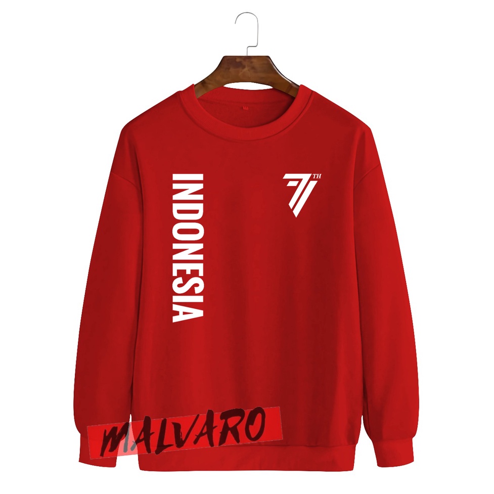 Crewneck HUT RI 77 2022 / Sweater 17 Agustus 1945 2022 / Sweater 17 Agustusan-4