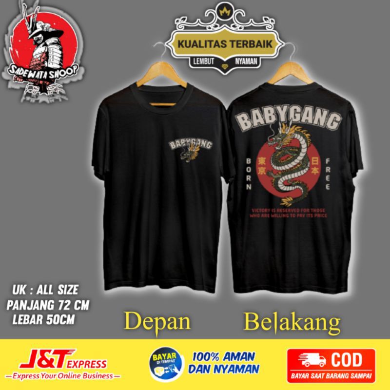 baju babygang skyzo / kaos babygang skyzo / baju distro skyzo babygang pria / kaos cowok dewasa