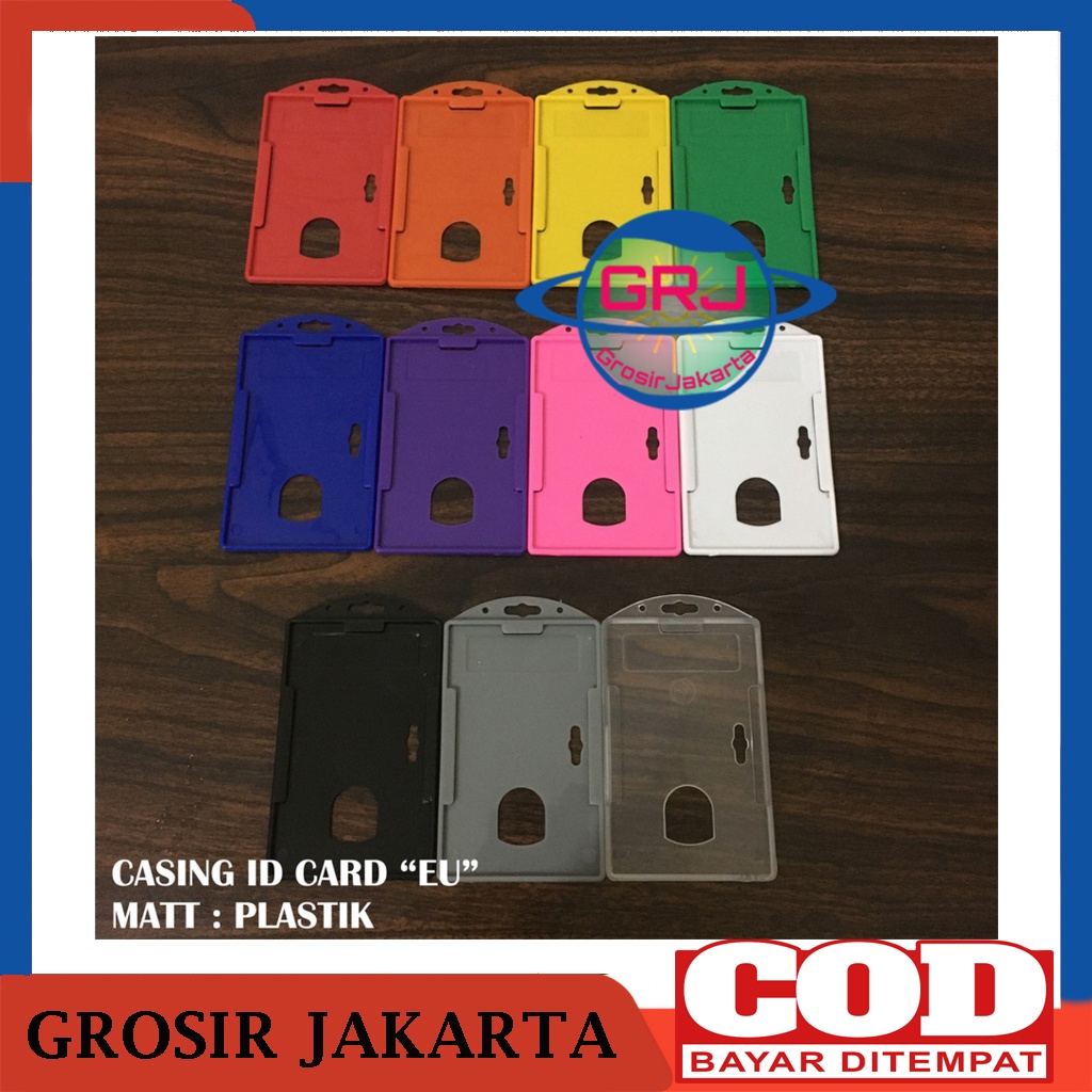 

ID Card Holder / Casing / Tempat Wadah Plastik Warna Kartu Identitas
