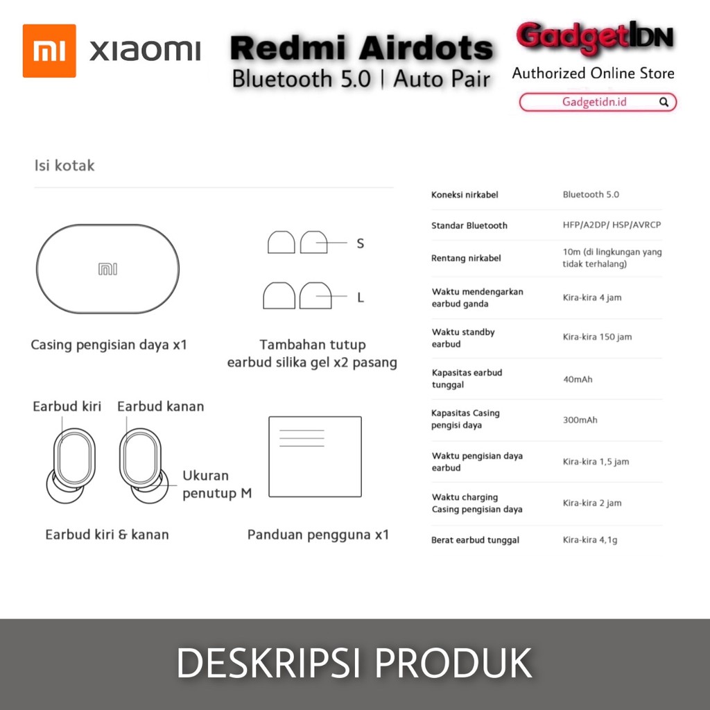 XIAOMI REDMI AIRDOTS GARANSI RESMI