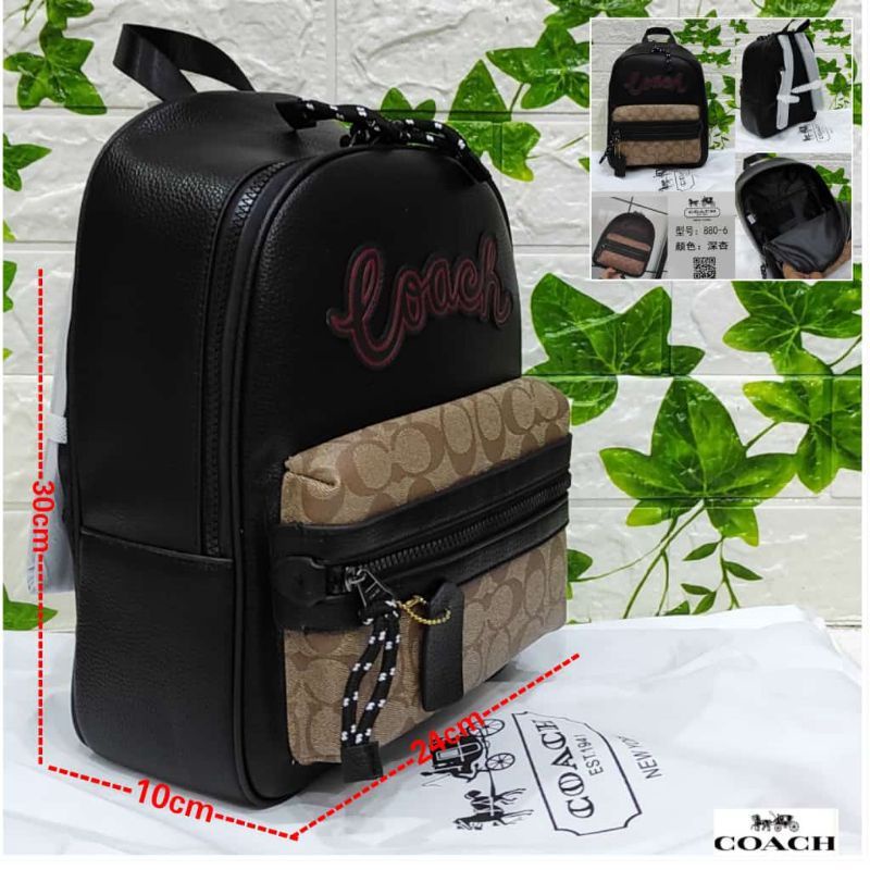 Tas Ransel Coach Vale With Signature Canvas