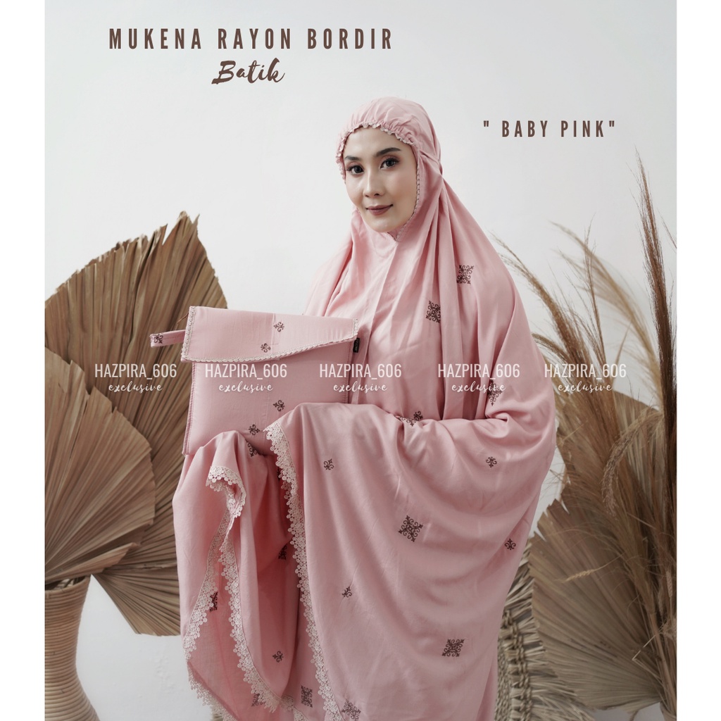 MUKENA DEWASA KATUN RAYON BORDIR BATIK JUMBO