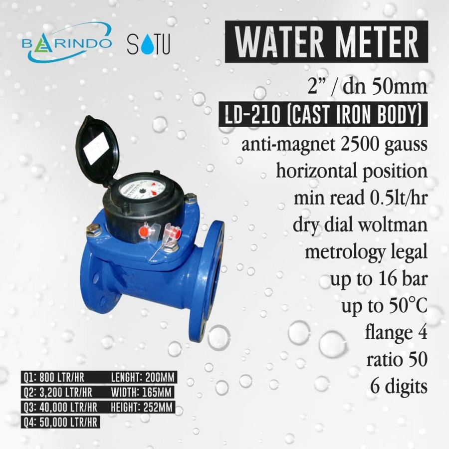 Water Meter / Meter Air Barindo LD210 2"