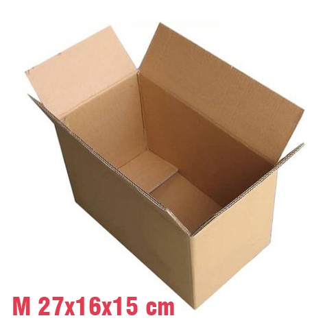 KARDUS KARTON DUS BOX POLOS S 23x12x10 DAN M 27x16x15 CM 10 PCS UNTUK PACKING