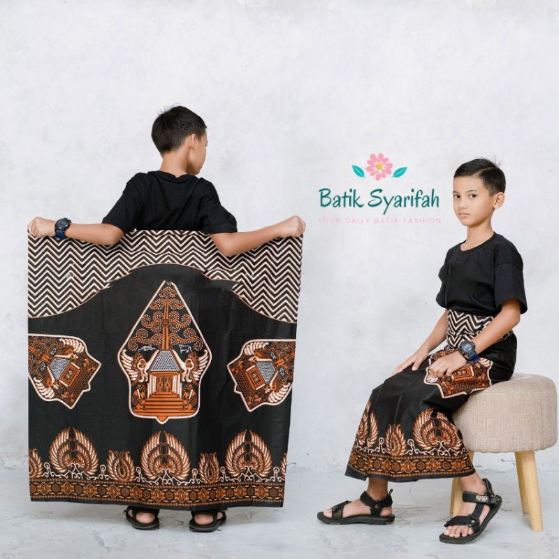 SARUNG BATIK SANTRI ANAK MOTIF GUNUNGAN ZIGZAG