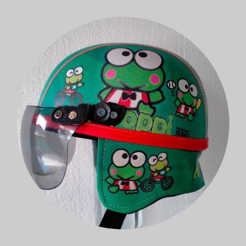 HELM BOGO ANAK SINCAN KARAKTER TERBAIK KUALITASNYA-SINCAN KEROPI
