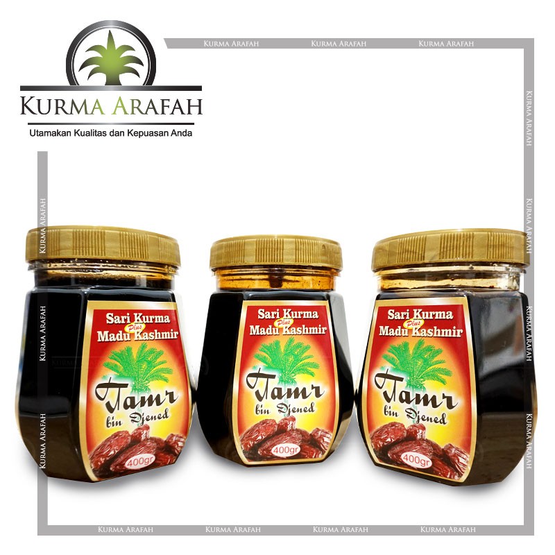 Sari Kurma Asli Plus Madu Kashmir Tamr 400gr