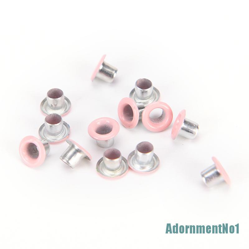 [AdornmentNo1]100pcs 3mm Scrapbook Eyelet Random Mixed Color Metal eyelets For DIY clothes New