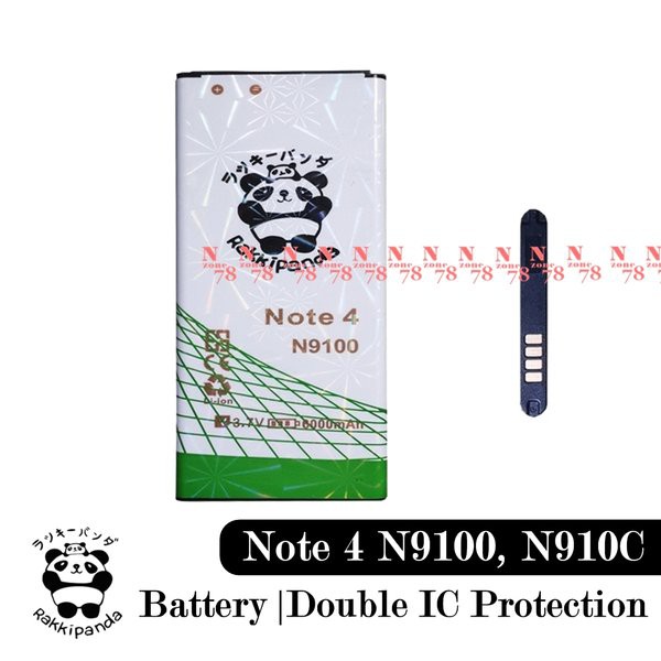 Baterai Rakkipanda For Samsung Galaxy Note 4 N9100 Double IC Protection Garansi 1 Tahun Terlaris