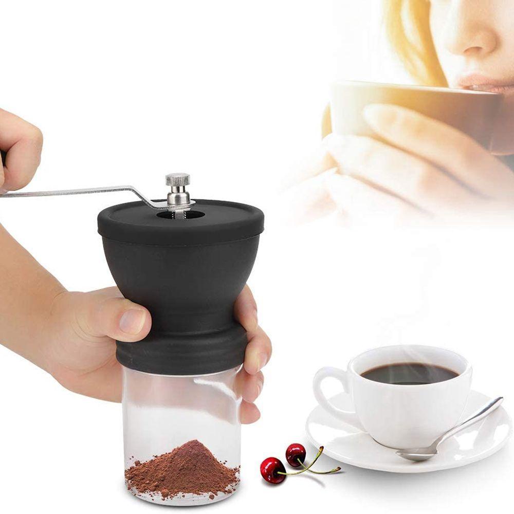 Preva Penggiling Kopi Manual Alat Dapur Spice Burr Grinders Adjustable Knob Setting