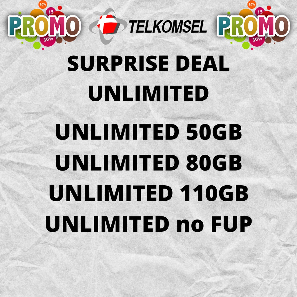 KUOTA TELKOMSEL SURPRISE DEAL UNLIMITED MURAH BACA DESKRIPSI