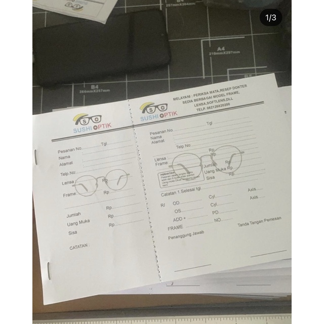 

Nota / Faktur / Kwitansi NCR (Custom) 1/2 folio