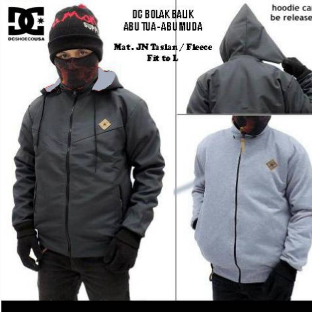 Jual Jaket Bulak Balik Pria Parasut Murah Jaket Pria Bolak Balik 2in1