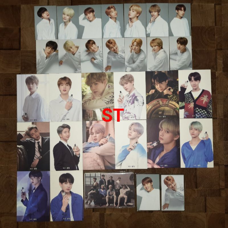 SALE Sharing Postcard dan PC VT Cosmetics Perfume Latelier d Subtils × BTS Jin Suga JHope RM Jimin V