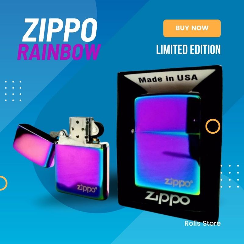 ZIPPO RAINBOW - ZIPPO PELANGI EKSLUSIF