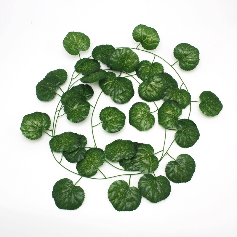 Satu7an PBP45 Daun Rambat Plastik Artificial Lebar Tanaman Hias Urai Gantung Dekorasi Dinding Rumah-DAUN BEGONIA