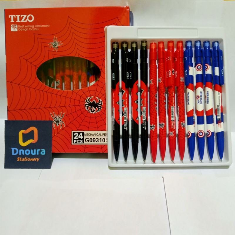

SATU PACK ( 24 PCS ) Pensil Mekanik Tizo Animasi Fancy 0.5mm