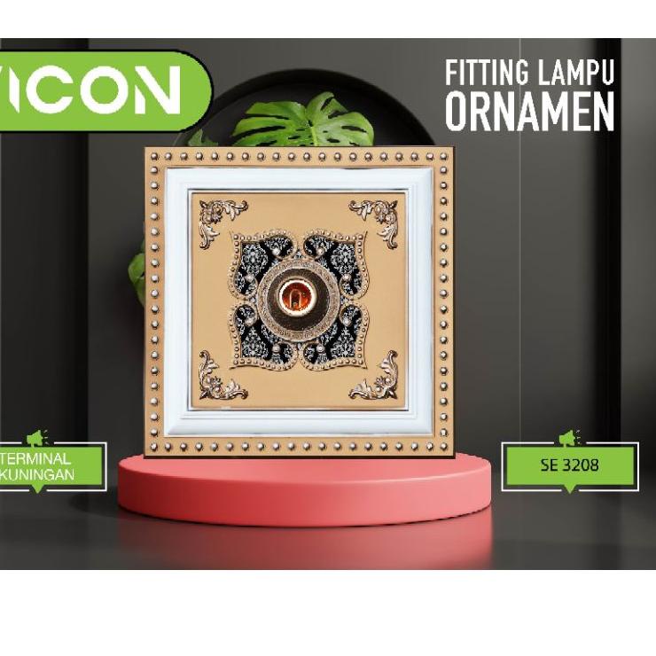 Baru Aman VICON FITTING LAMPU ORNAMEN / ornamen lampu / fitting lampu ornamen / fitting lampu hias ornamen / VITING ORNAMEN / VITING LAMPU ORNAMEN / VITING LAMPU MOTIF