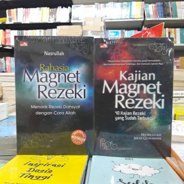 PAKET BUKU RAHASIA MAGNET REZEKI &KAJIAN MAGNET REZEKI - NASRULLAH