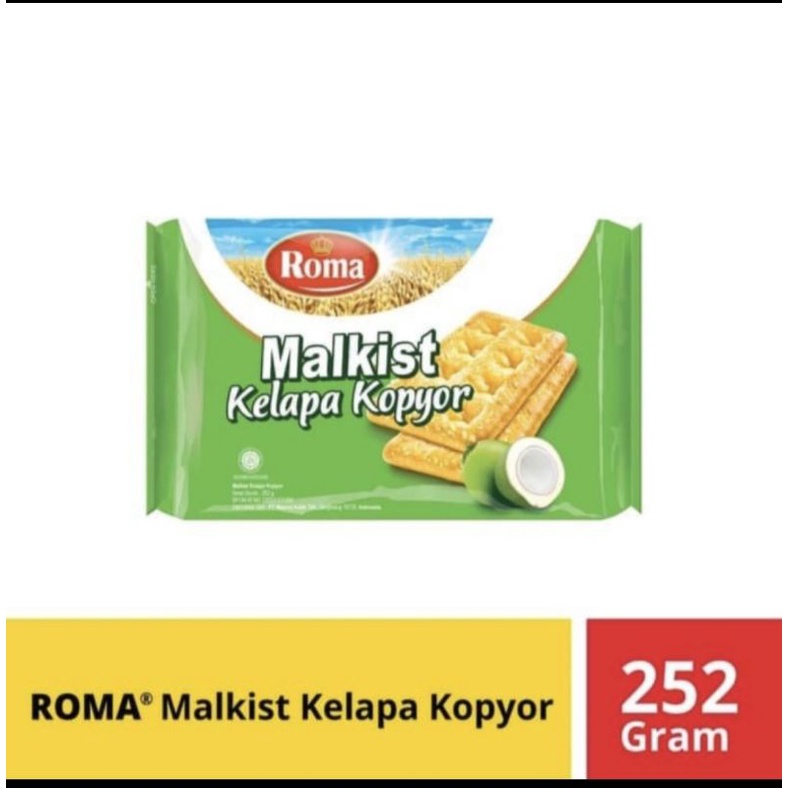 

1 pcs biskuit Roma kelapa kopyor 200 gram