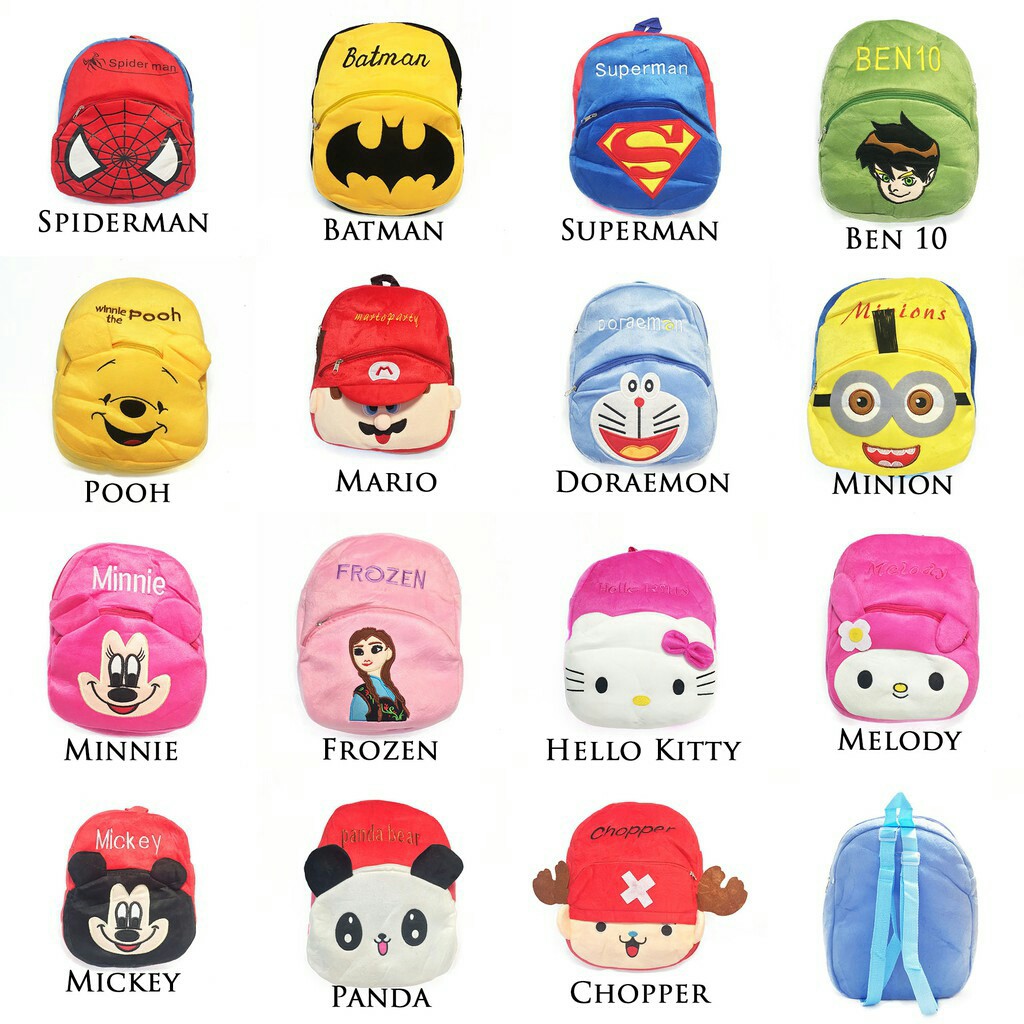 Tas Besar Anak SD karakter