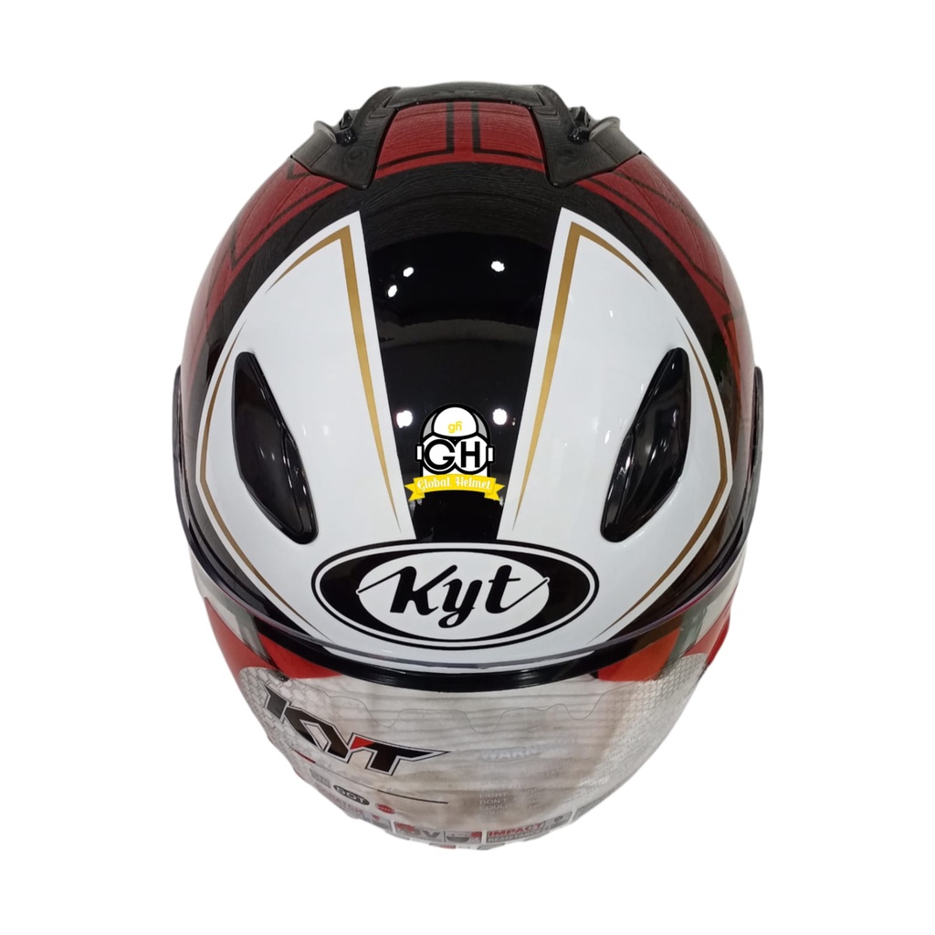 HELM HALF FACE KYT DJ MARU KYT DJMARU MOTIF #17 BLACK GREEN RED MAROON