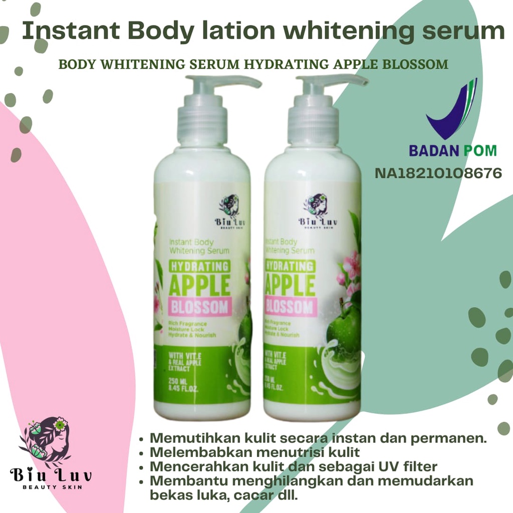 SAMPLE TESTER SACHET BIU LUV INSTANT BODY WHITENING SERUM