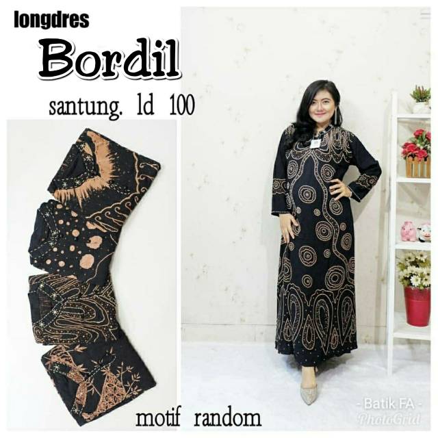 Daster longdres bordir