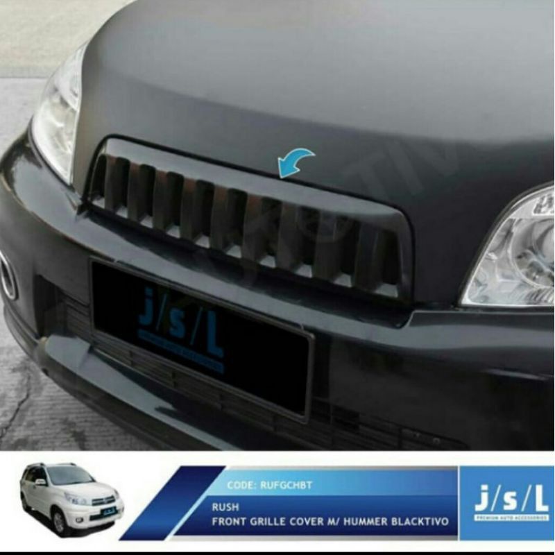 Grill bumper depan mobil all new Rush/Terios 2003-2015 model Hummer hitam