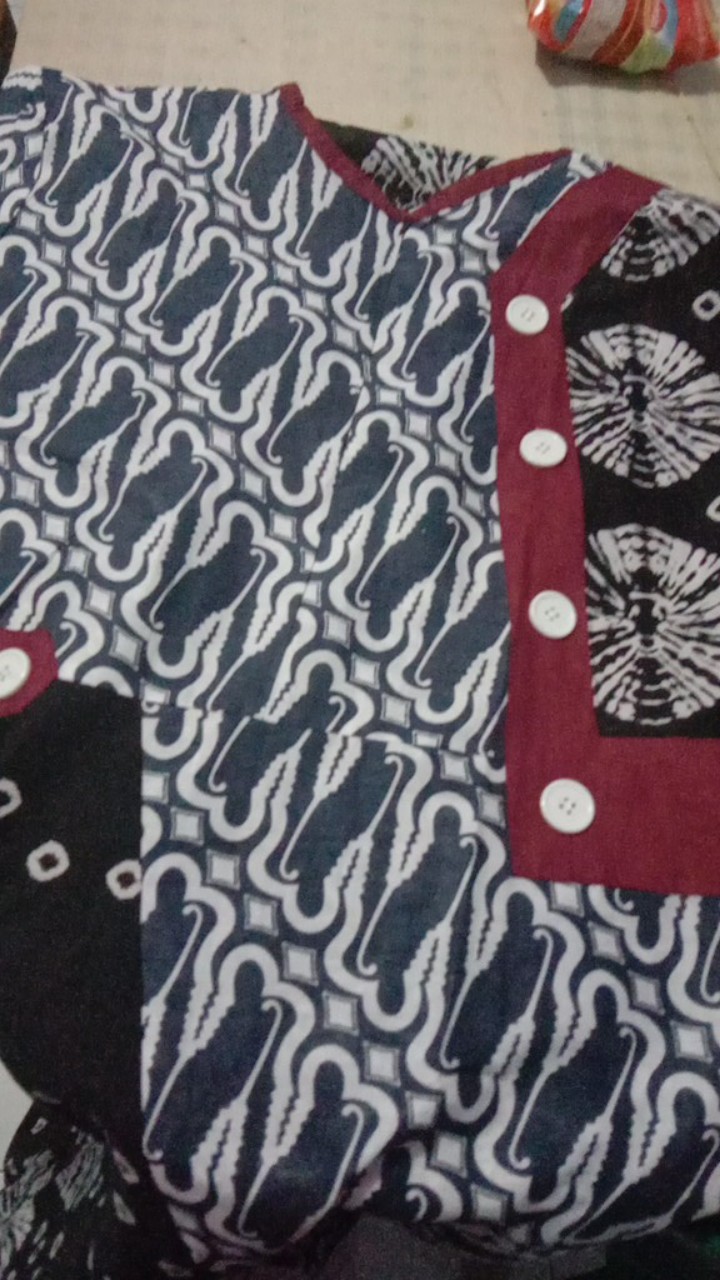 Keluarga Kombinasi Gamis Anak Kemeja Cibory Batik 2 Motif Terbaru