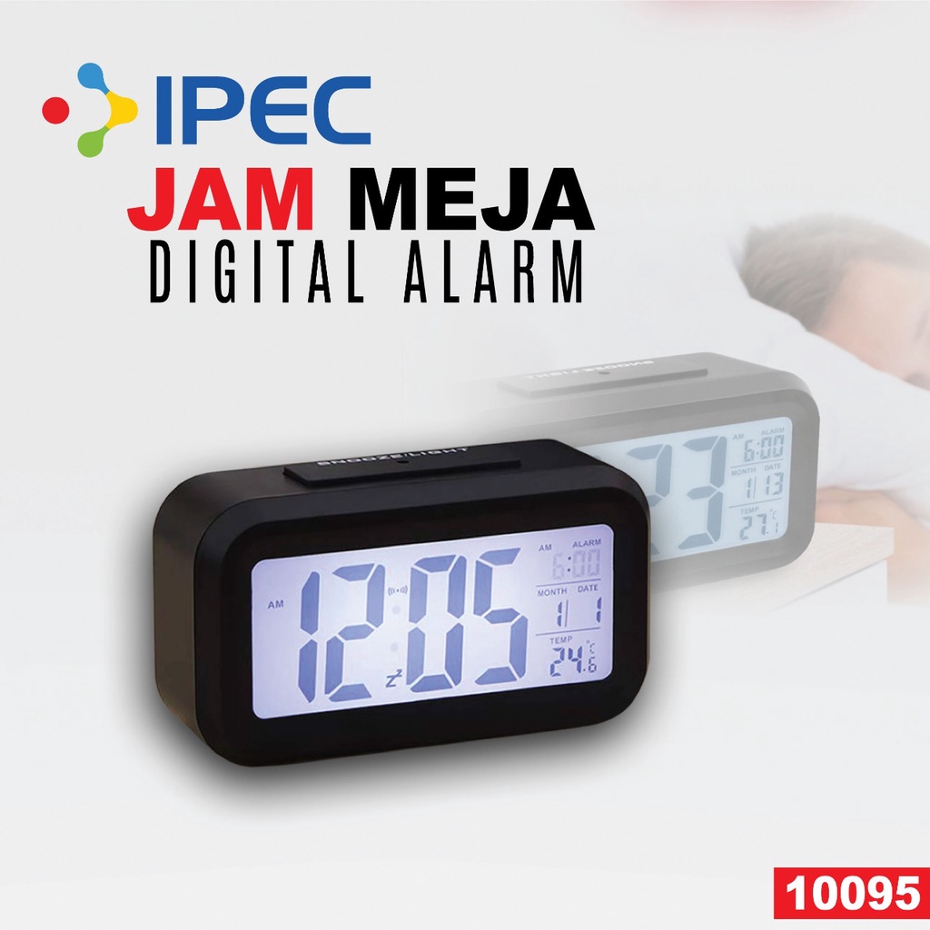 Jam Meja Digital Alarm / Jam weker / Jam digital Alarm kotak / Digital Smart Alarm 10095