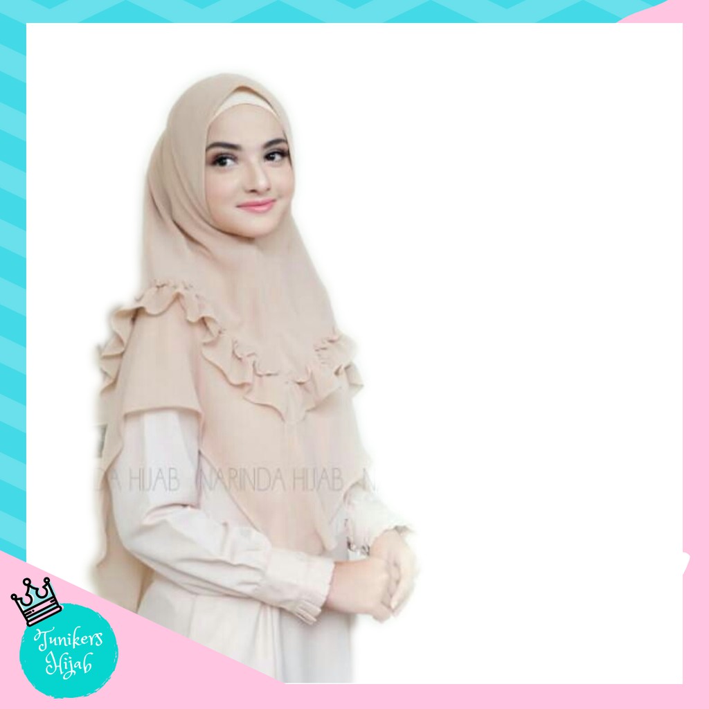 Jilbab Syari Kerudung Khimar Ceruti Salwa Rempel Jilbab Instan Syari