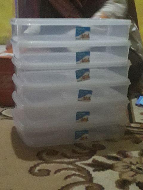(6pcs) Kotak Donat Kmp / Mutiara Pack 2000mil / Box Serbaguna / Wadah