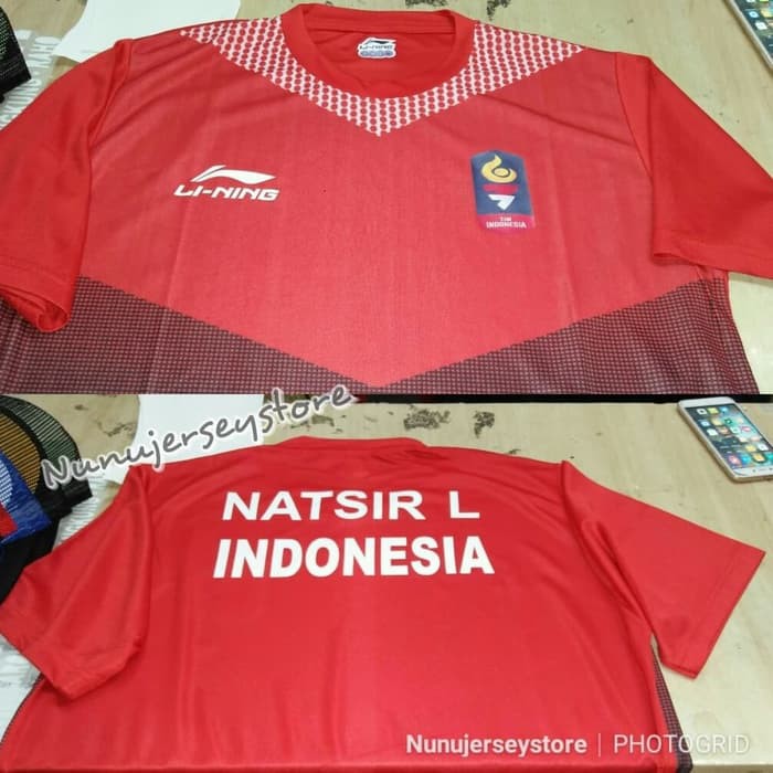 NJSTO05 JERSEY BAJU BADMINTON LINING TIMNAS INDONESIA 2020 GRADE ORI+FREE NAMA