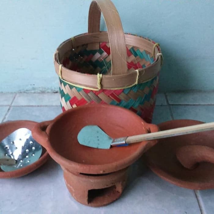 SATU SET ALAT MASAK BAHAN TANAH LIAT - MAINAN ANAK EDUKATIF MURAH