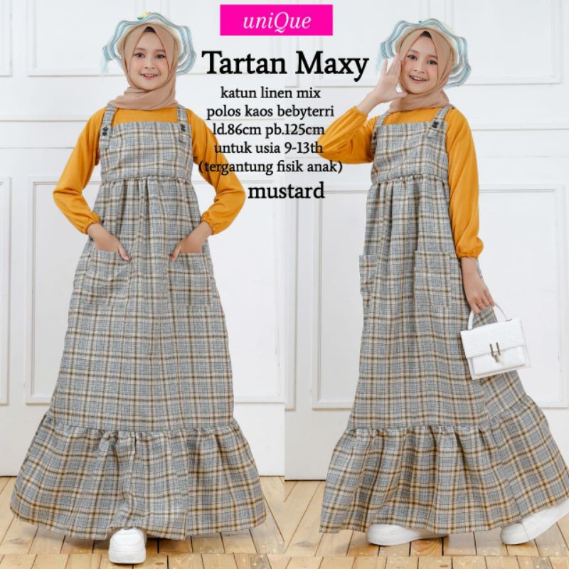 GAMIS ANAK CEWEK UNIQUE TARTAN 060521