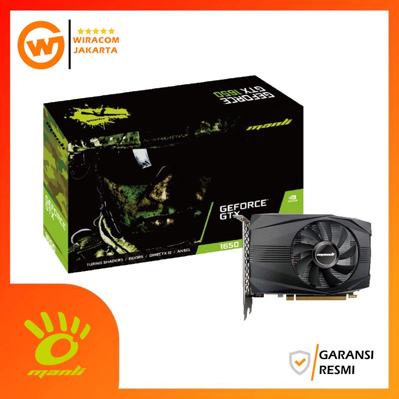 MANLI GeForce GTX 1650 4GB GDDR6 GTX1650 GTX-1650 4GB 128BIT