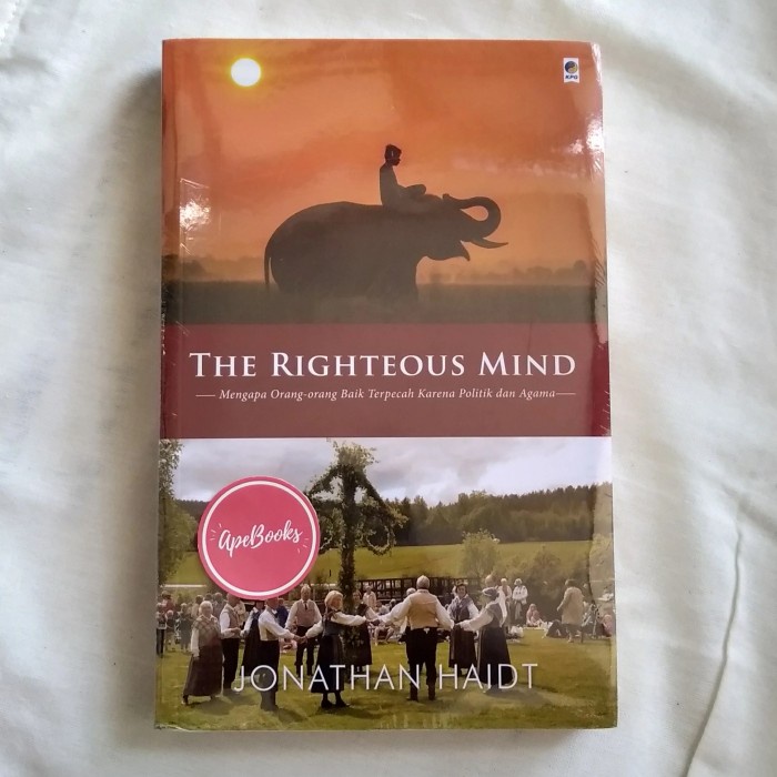 

HOT SALE!!! JONATHAN HAIDT - THE RIGHTEOUS MIND, BAHASA INDONESIA (ORI/ASLI) TERLARIS