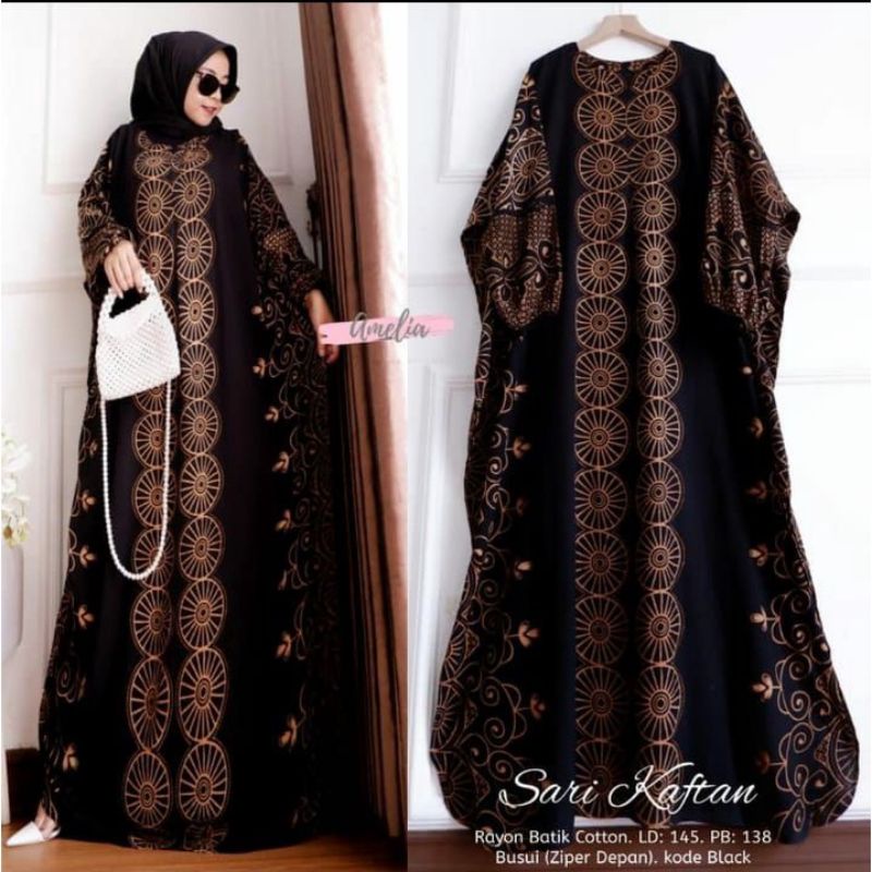 NEW PROMO !!! SARI GAMIS KAFTAN | GAMIS RAYON JUMBO LD 160  XXXL | LONGDRESS LOWO MOTIF TERBARU