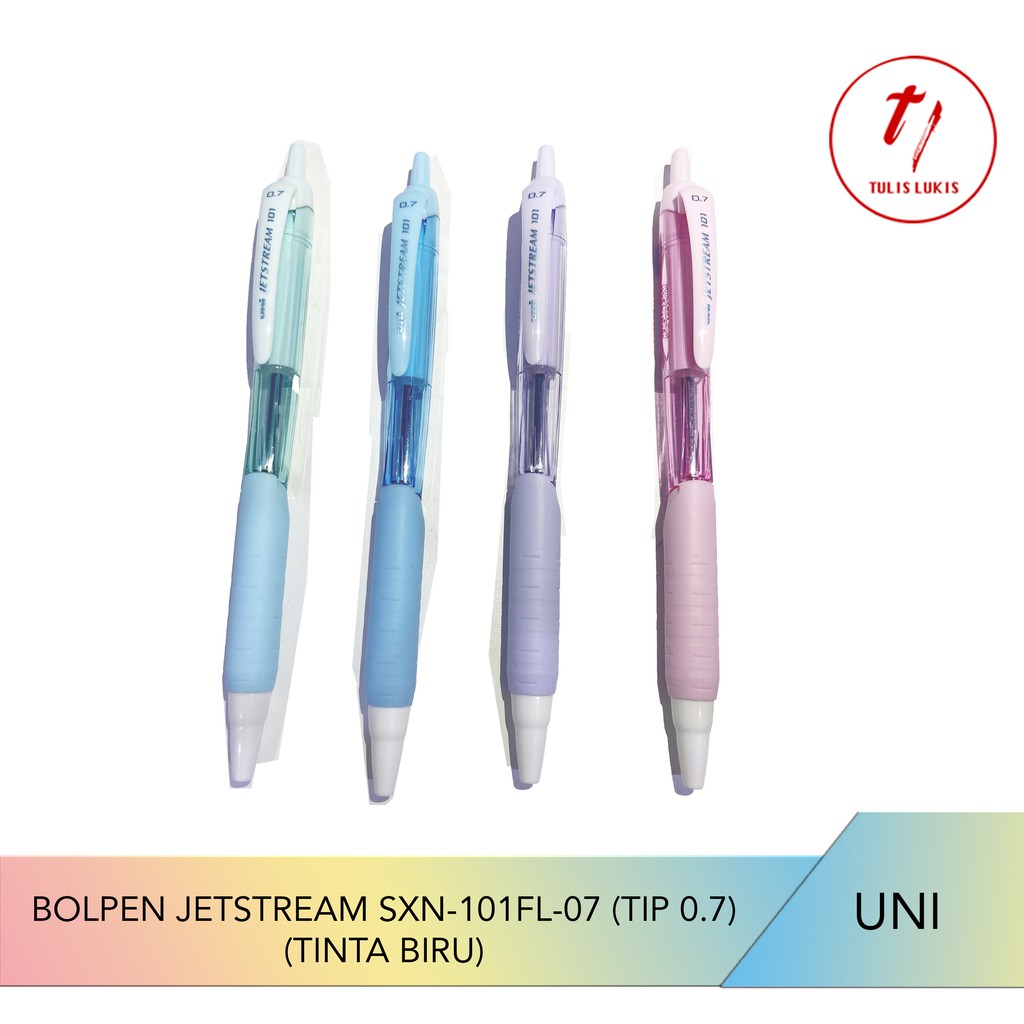 

Pulpen Ngebut UNI Jetstream CANDY SXN-101FL-07 (tinta biru)