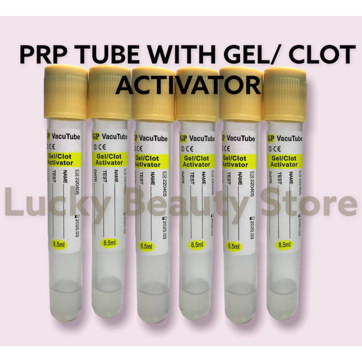 Tabung prp gp vacumm tube edta 5ml 6ml 8ml plasma rich partlete centrifuge gel cloth activator