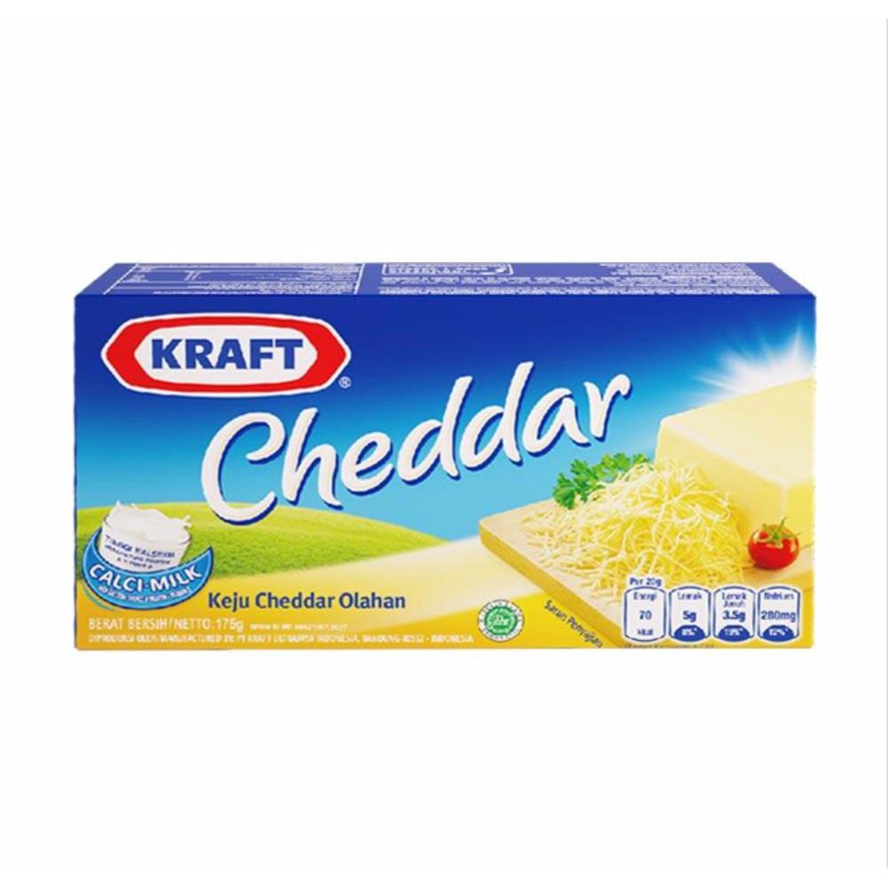 

Kraft Keju Cheddar 167 gram x 3 pcs
