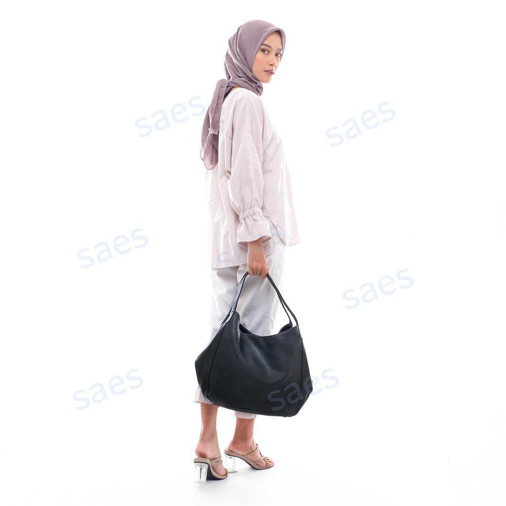 SAES Widuri Tas Hobo Bag Grey vintage kulit widuri Saes shop 006