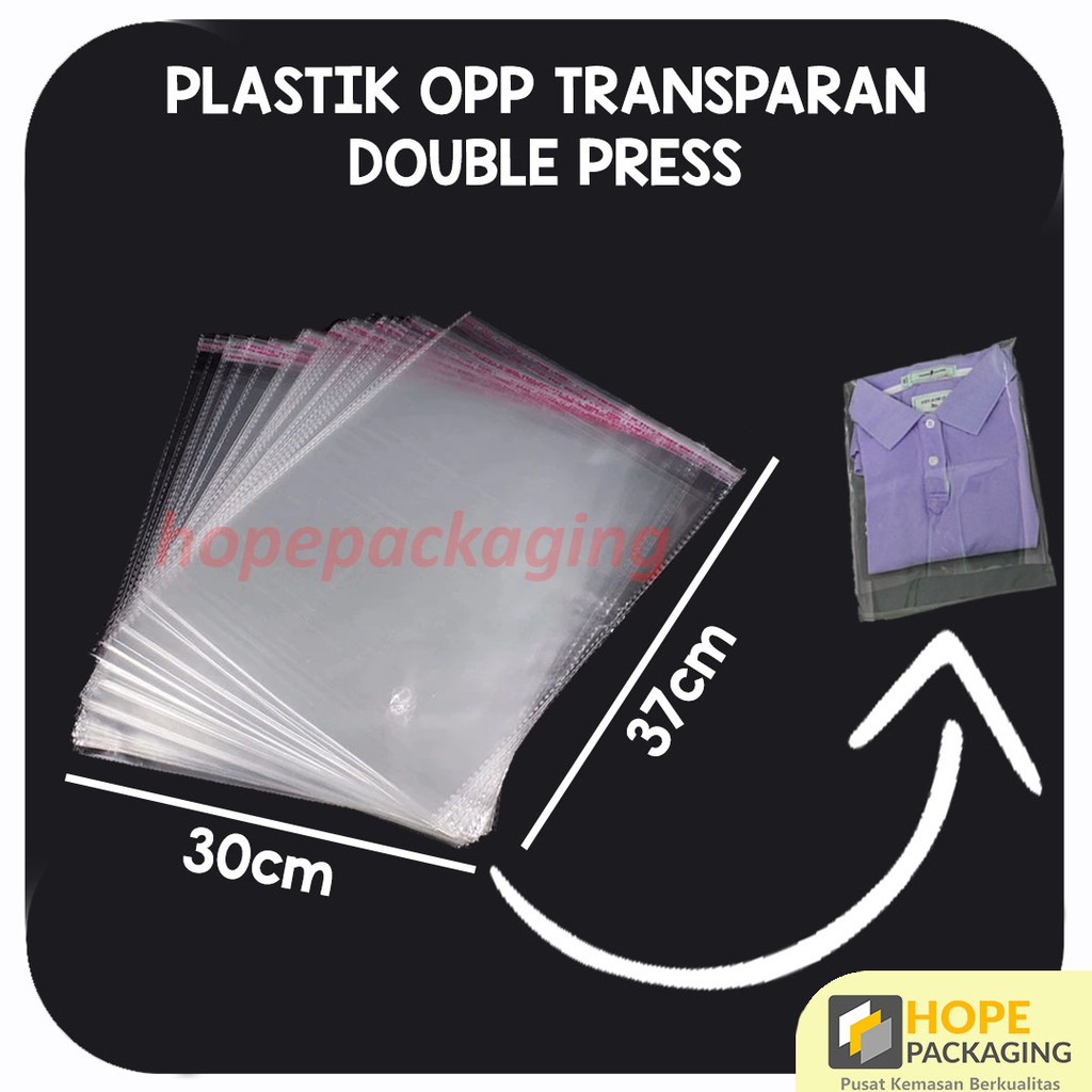 [50 Pcs] Plastik OPP Lem/Plastik Seal/Plastik OPP Baju 30x34 28x34 25x31