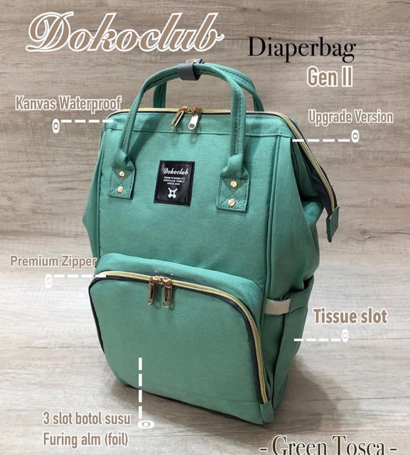 Tas ANELLO diaper Bag GEN 3 POLOS UPGRADE BOTOL SUSU