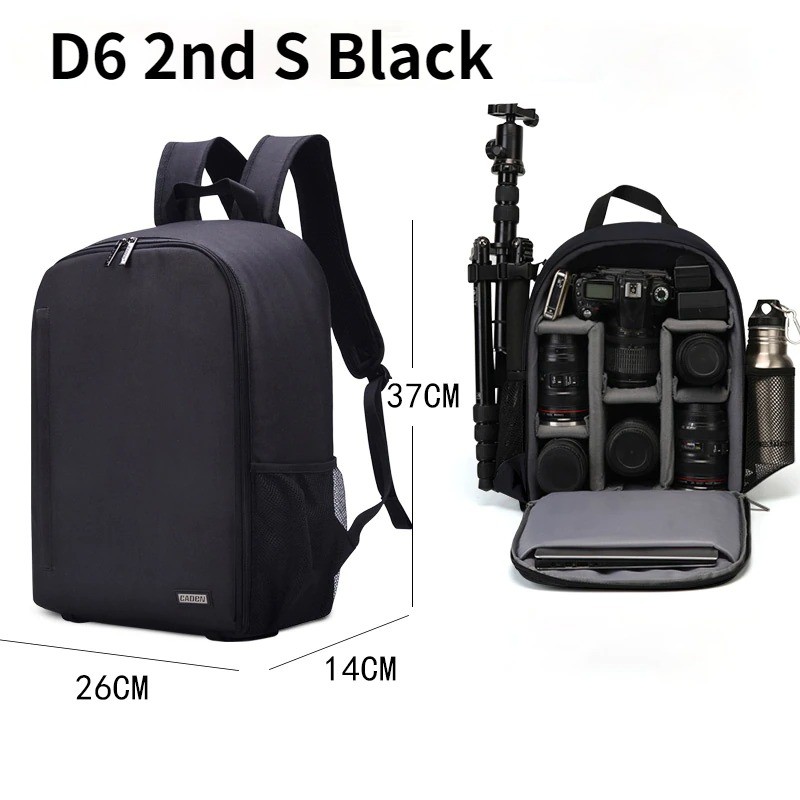 Tas Ransel Kamera DSLR Anti Air Shockproof Scratch Resistant Size Small / Tas Camera / Tas Kamera